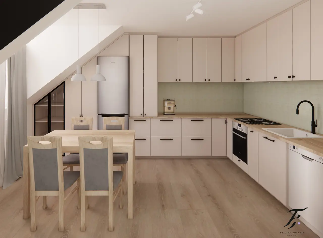 beżowa kuchnia 